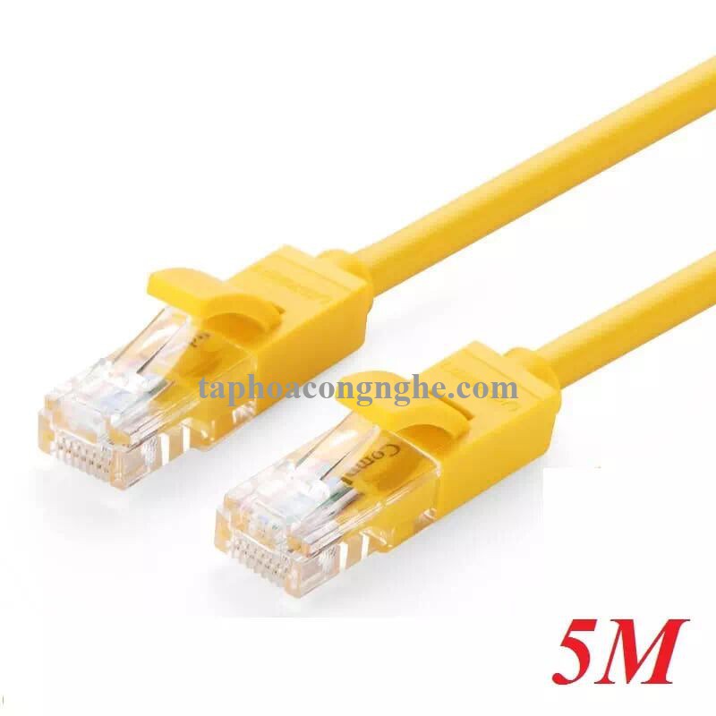 Ugreen 11233 5M màu Vàng Cáp mạng LAN CAT5E UPT NW103 30011233